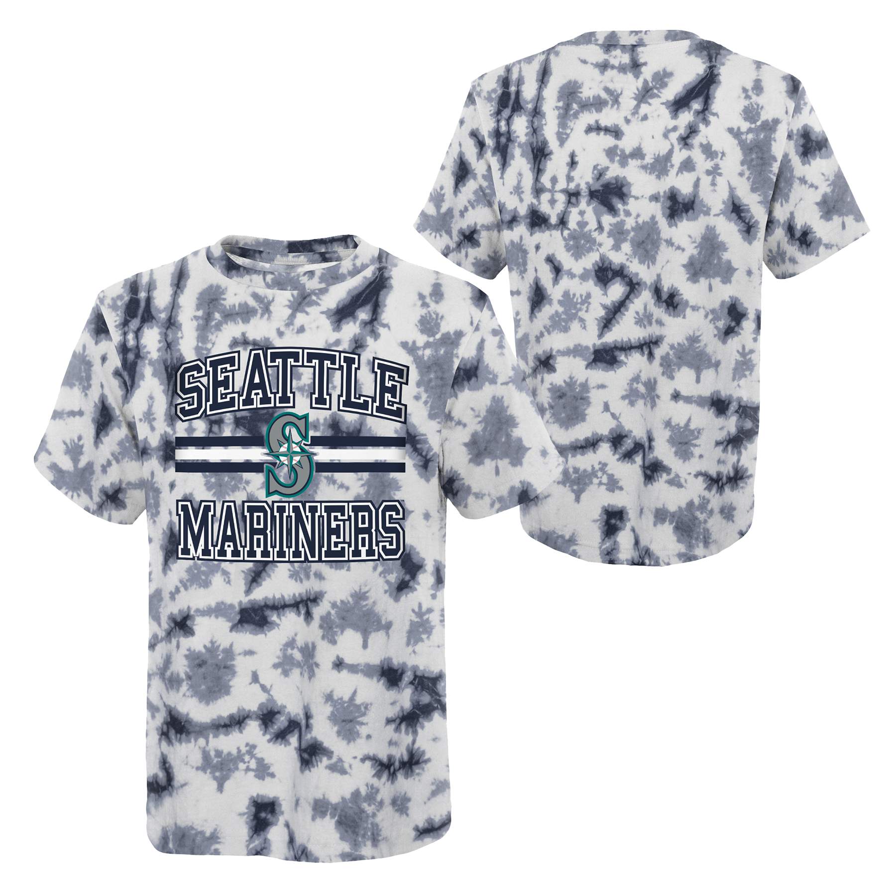 Youth Navy Seattle Mariners TieDye TShirt