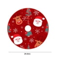 thumbnail image 3 of Christmas Clearance 30Inch Christmas Tree Skirt Winter Snowflake Tree Skirt Soft Thick Plush Tree Skirt for Christmas Tree Decoration, 3 of 7