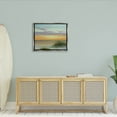 thumbnail image 2 of Coastal Reeds Sunset Beach Shore Coastal Painting Luster Gray Framed Art Print Wall Art, 2 of 6