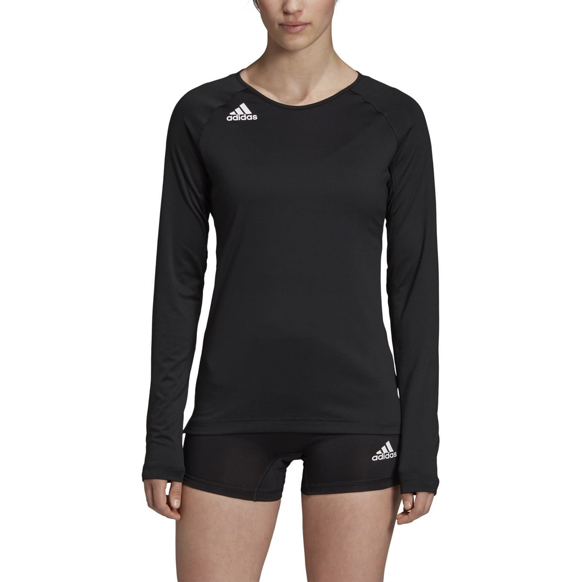 Adidas HILO Women's Long Sleeve Volleyball Jersey DX0887 - Black ...