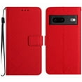 thumbnail image 2 of For Google Pixel 7 Wallet Case with RFID Blocking Card Slots Holder Premium PU Leather Magnetic Kickstand Shockproof Wrist Strap Removable Flip Protective Cover For Google Pixel 7, Red, 2 of 9