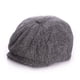 thumbnail image 3 of Sombrero Bailey para padres e hijos de otoño e invierno, sombrero para niños, sombrero con lengüeta de pato para adultos, sombrero octogonal de vendedor de periódicos, sombrero delantero, 3 of 5