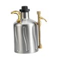 thumbnail image 3 of Mini dispensador de barriles, Mini barril de vino, barril de cerveza casera, bañera de almacenamiento, Kegerator portátil, dispensador de grifo para 2L Plata, 3 of 8