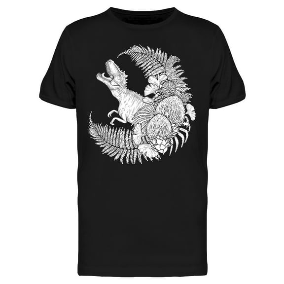 Roaring Green Dinosaur Tee Men's -Image by Shutterstock