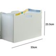 thumbnail image 2 of White Carpeta de oficina con bolsa de archivos expandible horizontal simple y de gran capacidad, 2 of 5