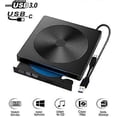 thumbnail image 2 of External CD DVD Drive, Writer Type C USB 3.0 CD DVD Burner Combo High Speed Re-Writer for Laptop Notebook PC Desktop Computer, 2 of 5