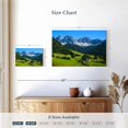thumbnail image 3 of Elephant Stock Village In Santa Maddalena Wall Art - Horizontal Canvas Wall Art - Living Room Wall Decor - Nature Canvas - Blue And Green Decor - 12" x 8", 3 of 4