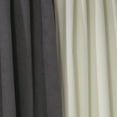 thumbnail image 6 of 3S Brother's Solid Combined Mix and Match 4 Panels Curtains with 2 Color Combination Velvet Look Hanging Back Tap & Rod Pocket Bedroom Office Windows Luxury Home Decoration 28"x84" Cream-Grey, 6 of 7