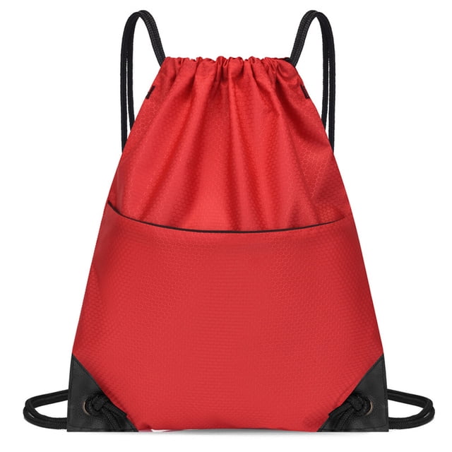 Mochila con cordón, bolsa impermeable, tela Oxford, saco trasero con cordón