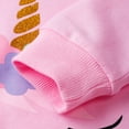 thumbnail image 5 of Toddler Girls Unicorn Outfits Baby Girl Sweatshirt Top and Pants Set Long Sleeve Clothing Set Fall School Outfit 8T, 5 of 6