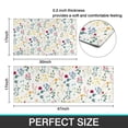 thumbnail image 7 of Pioneer Flower Floral Print Pattern Kitchen Rugs Sets Of 2,Anti Fatigue Kitchen Mat Rugs Non Slip Washable,Decorative Kitchen Floor Mats for Kitchen,Sink,Laundry,17"x30"+17"x47", 7 of 7