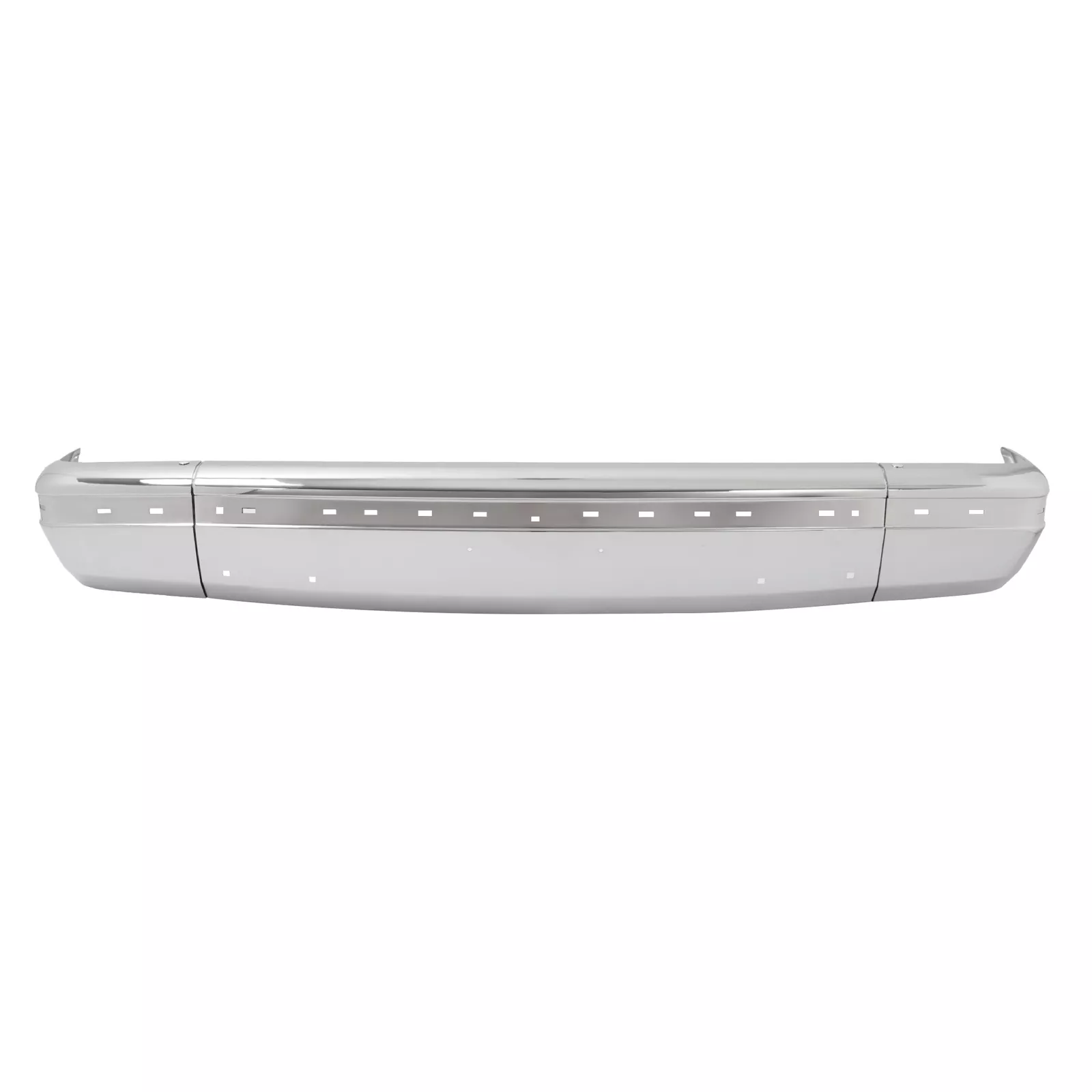 Kojem  Front Bumper for 1987-1991 Ford F-150 F-250 F-350 Steel With Molding Hole Chrome