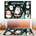 thumbnail image 2 of 36Ã24in Red Santa Claus Runner Rugs for Hallway,, Christmas Hat Snowman Living Room Carpet, Low Pile Easy Clean Carpets, Reduce Noise with Non Backing Rug for Kitchen Entrance (A), 2 of 5