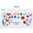 thumbnail image 3 of Face Sticker Jewels for Kids Childrens Stickers DIY Gems Christmas Birthday Party Gift Cute Resin Stickers for Face Colorful Butterfly Flower Star Suncolor Hair, 3 of 7