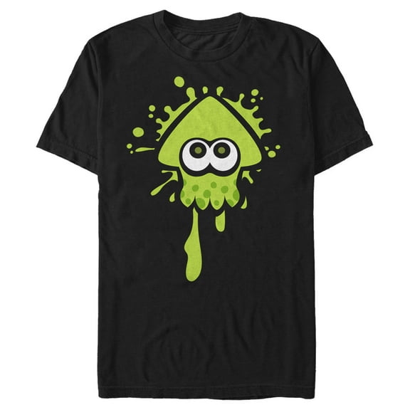 Men's Nintendo Splatoon Inkling Squid Graphic Tee Black X Large