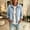 W7-Light Blue, variant on Cropped Stretch Jean Jacket for Women Collared Full Zip Up Jean Coats with Zipper Pockets Long Sleeve Jackets Fall Casual Loose Fit Vintage Lightweight Outwear,Black L