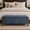Blue, variant on Vknow Furniture Chenille Storage Bench with Solid Wood Legs and Hinged Lid for Bedroom Entryway and Living Room,Charcoal