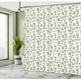 thumbnail image 4 of Ambesonne Floral Shower Curtain, Flowers and Birds Pattern, 69"Wx75"L, Multicolor, 4 of 4