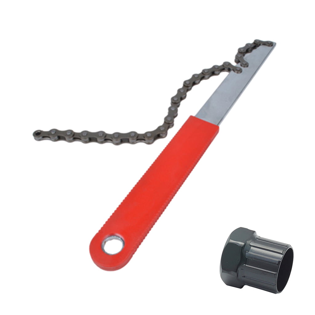 Mountain Bike Remover Repair Tool Cassette Freewheel Chain Whip Sprocket Lock 