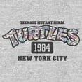 thumbnail image 2 of Men's Teenage Mutant Ninja Turtles New York City 1984 Floral Logo Sweatshirt Athletic Heather Medium, 2 of 4