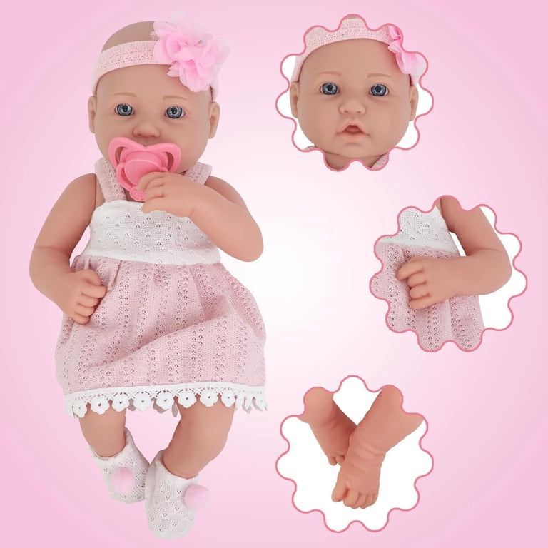 ZITA ELEMENT 14 Inch Baby Doll With Doll Clothes Accessories Set