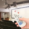 thumbnail image 1 of Remote Control Replacement, Projector Remote Control Black ABS 10m / 33ft Remote Range  for SANYO CXZR, 1 of 7