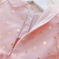thumbnail image 4 of URMAGIC Toddler Baby Girls Doll Collar Princess Dress Sequins Tulle Gown Dress, 4 of 7