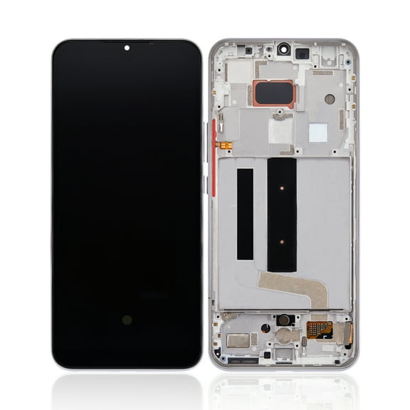 Replacement OLED Assembly With Frame Compatible With Xiaomi Mi 10 Lite 5G (Aftermarket Plus) (Dream White)