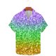 thumbnail image 3 of Ceisia Men's Mardi Gras Festive Print Short Sleeve Button-Up Shirt Collection | Tri-Color Sparkle Ombre Button-Up Shirt Gifts, 3 of 5
