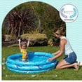thumbnail image 2 of Inflatable Kiddie Pool for Toddlers, 48"X12" Round Plastic Blow Up Kids Swimming Pool, Outdoor Water Play, Ball Pit Toys for Kids Age 2 3 4 5,, 2 of 9