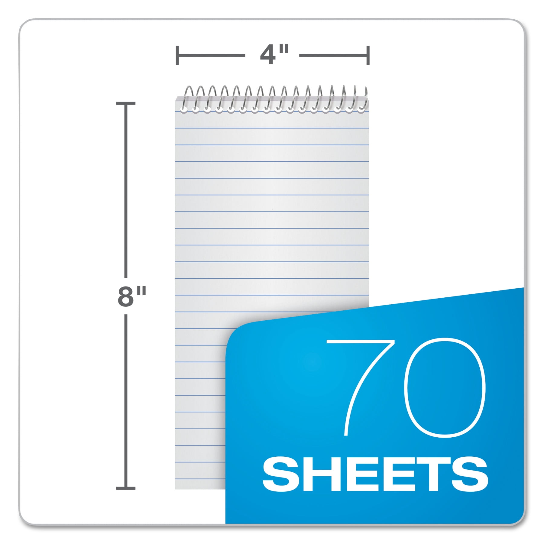 (5 pack) Ampad, TOP25280, Earthwise Reporter's Notebook, 1 Each
