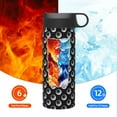 thumbnail image 6 of Yiaed Golf Balls Print Water Bottle with Straw Lid, Stainless Steel Double Wall Insulated Water Bottle | Leak-Proof and Spill-Proof Water Bottle, 6 of 8