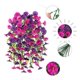 thumbnail image 3 of 2-Pack Artificial Morning Glory Flowers for Spring Outdoor Wall Hanging Decoration, Wall Wisteria Hanging Basket Plants, 3 of 5