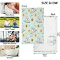 thumbnail image 3 of GZHJMY Cartoon Koala Sunflower Hand Towels Set of 2, Highly Absorbent Soft Cotton Face Towels Bathroom Decorative Towel for Beach Gym Spa Shower, 16x28In Washcloths, 3 of 7