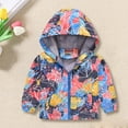 thumbnail image 2 of EnJoCho Toddler Boys Lightweight Waterproo𝖿 Hooded Jacket with Pockets Zip Up Thin Outwear Coats Spring Fall Windbreaker Rain Jacket Outdoor Coats for Kids, 2 of 8