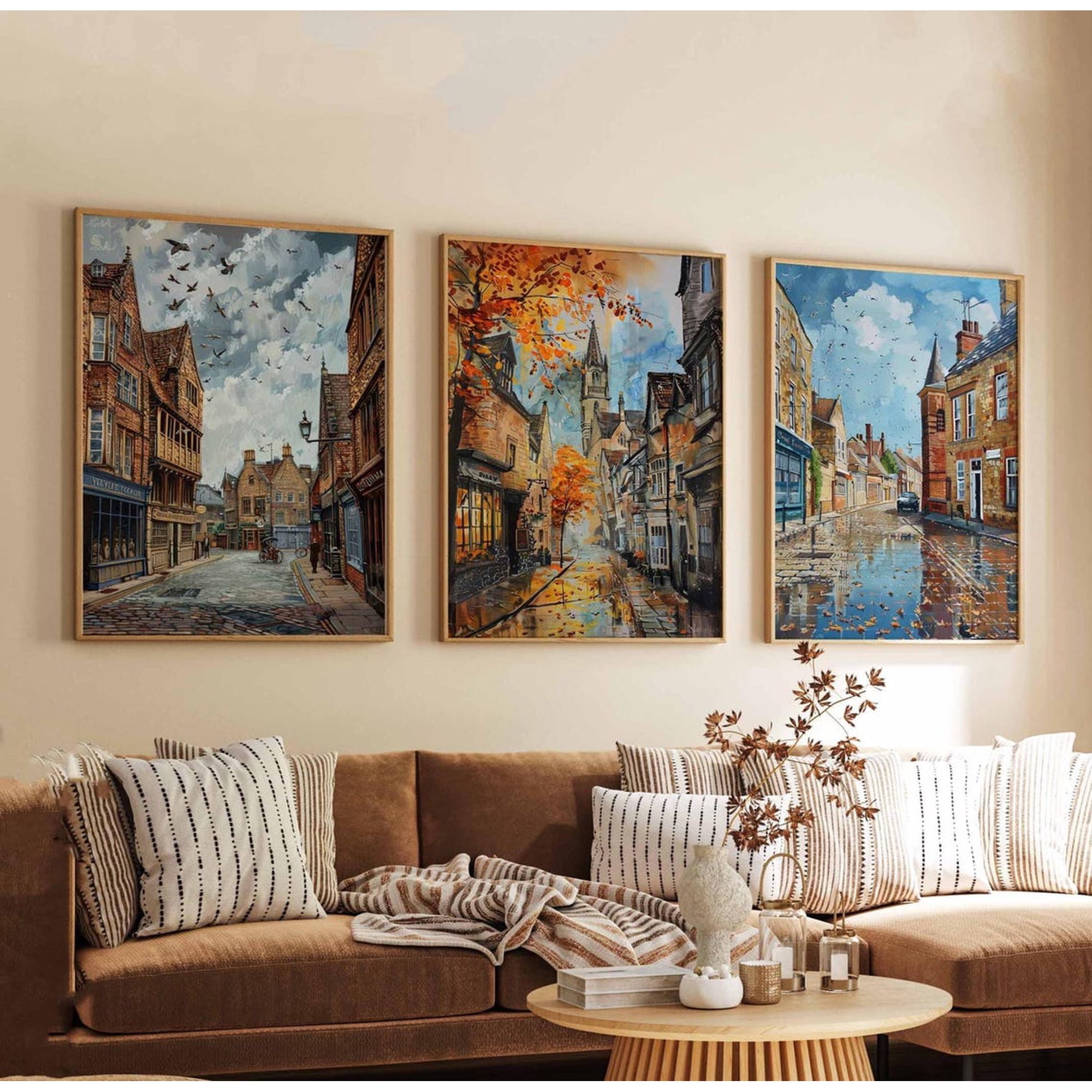 Set Of 3 Northampton Wall Art Prints England Travel UK Northamptonshire Scenic Town Travel Inspired Home And Office Decor