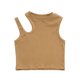 thumbnail image 2 of Camiseta sin mangas de cuello redondo para niñas, blusas lindas de color sólido, blusa deportiva holgada con agujeros, camiseta para niñas, 2 of 6