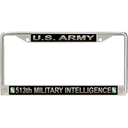 U.S. Army 513th Intelligence Brigade License Plate Frame
