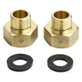 thumbnail image 4 of 2Pcs Brass Hex Bushing Reducing Connector 1 Inch Female X 1/2 Inch Male Thread Industrial Pipe Connecting And Converting, 4 of 9