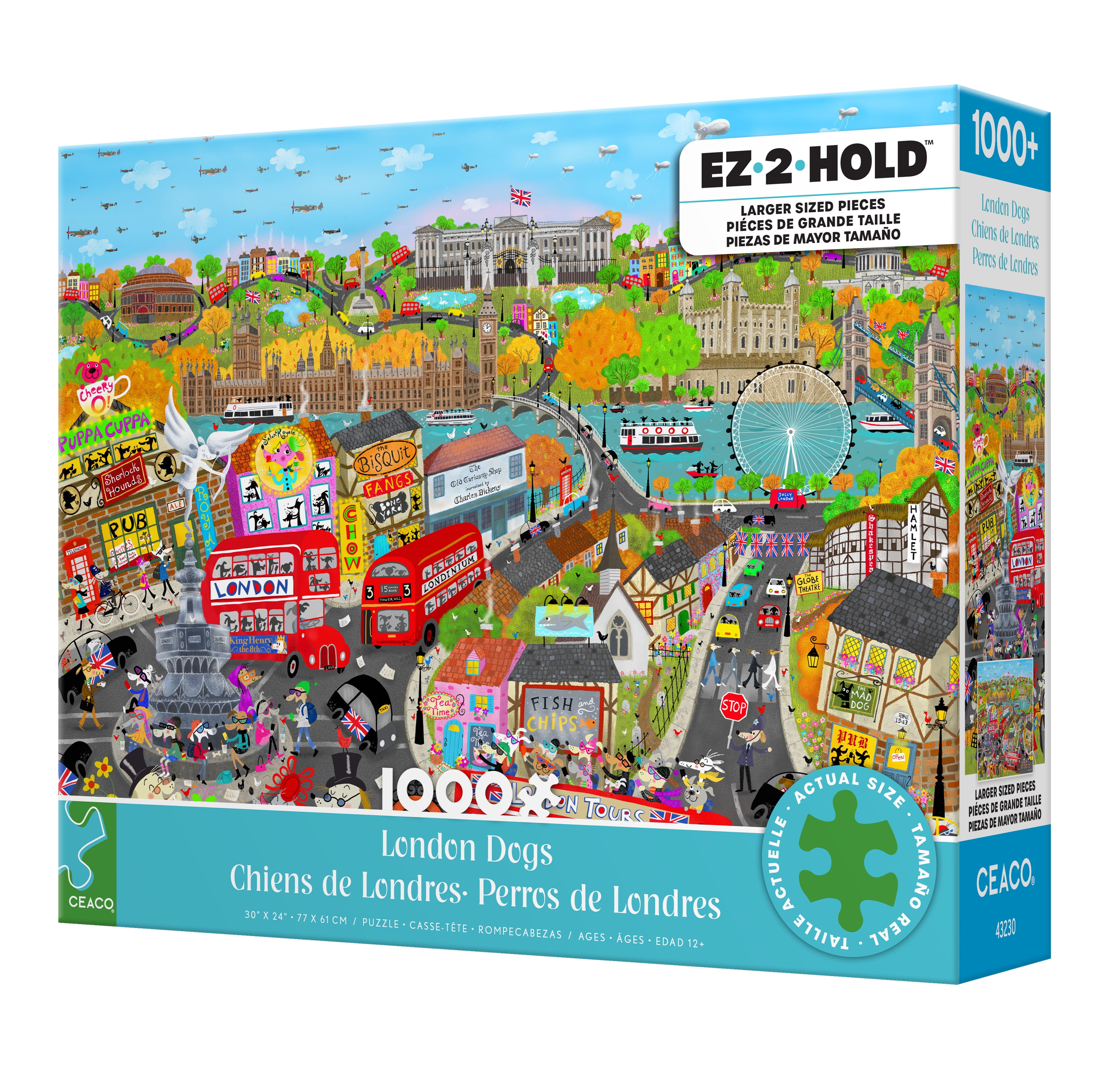 Ceaco 1000 Piece London Dogs (Amanda Haley) Interlocking Jigsaw Puzzle