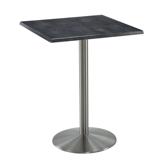 42" Tall OD214 Indoor/Outdoor All-Season Table with 30" Diameter Greystone Top