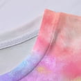 thumbnail image 3 of Favoffer Unisex Kids' Summer Multicolor Cool Tie-Dye Graphic Tee Relaxed Round Neck Trendy Short-Sleeve Breathable Top, for Casual, Travel, Play, Gifting 4-13Y, 3 of 6