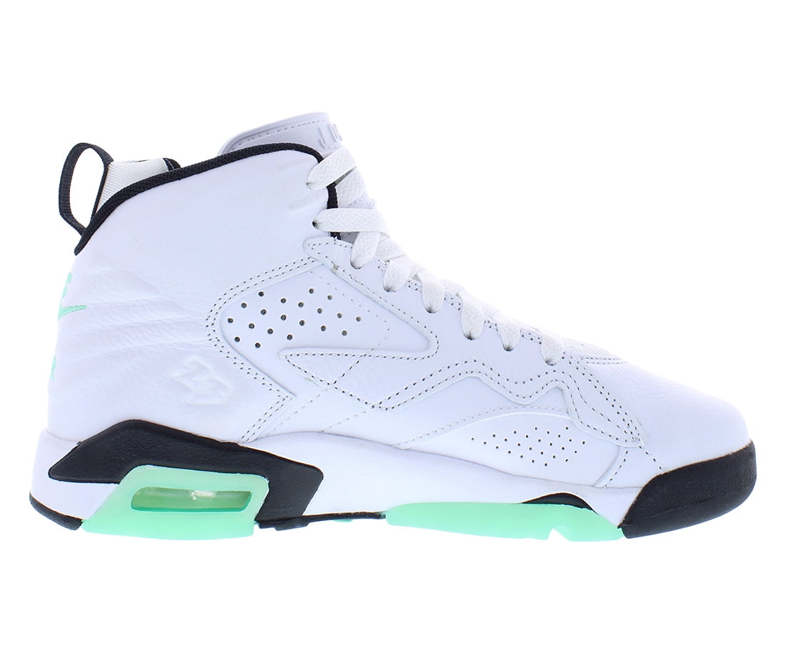 Nike Jordan MVP GS Boys Shoes Size 5, Color: White/Green Glow/Black
