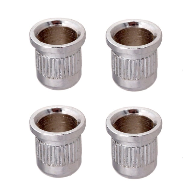 4pcs Electric Guitar Through Body Bass Strings Ferrules Gold String-Through Body Ferrules For-Stratocaster TL Electric Guitar