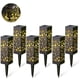 thumbnail image 2 of 【Paquete de 6】Luces solares para jardín, luz solar para jardín IP65 a prueba de agua, lámparas solares para jardín, luz solar decorativa para entradas de vehículos al aire libre, luces de seguridad,, 2 of 8