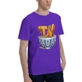 thumbnail image 2 of Thinknoodles Men'S Basic Short Sleeve T-Shirt Purple 4x-Large, 2 of 5