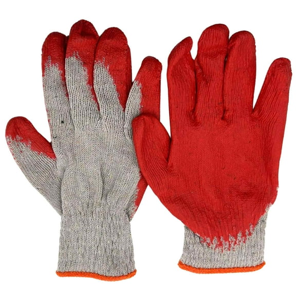 Latex Nitrile Coated Work Gloves – Cotton Knit Safety Gloves: 1Pair