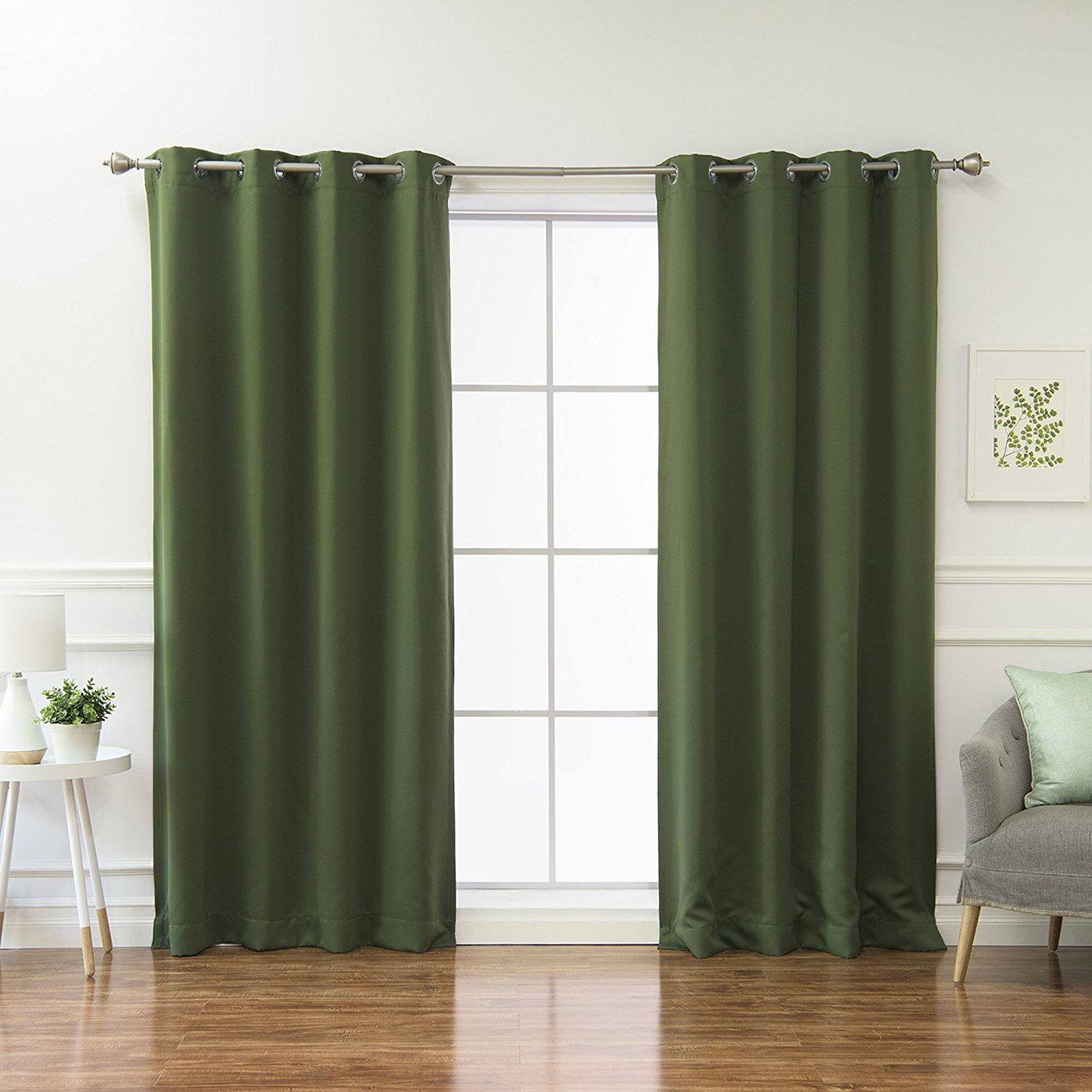 NEW Thermal Insulated Blackout Curtains Grommet Top Window Panels Drapes 
