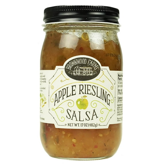 Brownwood Farms Crisp Apple Riesling Sweet Heat Farm Fresh Fruit Salsa 17 oz