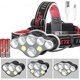 thumbnail image 1 of LED Headlamp, 350000LM Headlamp, Rechargeable, Waterproof, with 8 LEDs, 8 Lighting Modes, 1 of 4